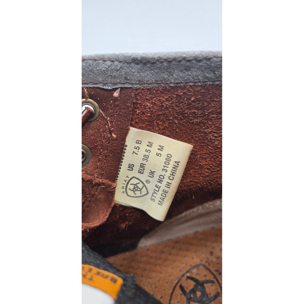 Ariat Cascade Women Boots 7.5 B Brown Leather Kiltie Lace Up ATS 31080 - Picture 8 of 14